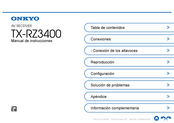 Onkyo TX-RZ3400 Manual De Instrucciones