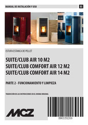 MCZ SUITE/CLUB COMFORT AIR 14 M2 Manual De Instrucciones