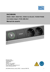 Bachmann DESK2 ALU BLACK Manual De Usuario