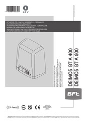 Bft DEIMOS BT A 400 Manual De Instrucciones