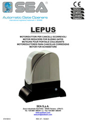 SEA LEPUS 1600 Manual De Instrucciones