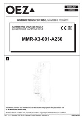 OEZ MMR-X3-001-A230 Instrucciones De Uso