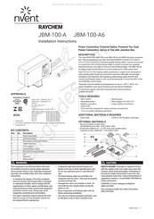 nvent RAYCHEM JBM-100-A6 Manual Del Usuario