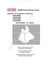 KOBE RA0242SQB Manual De Instrucciones