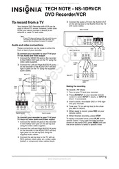 Insignia NS-1DRVCR Instrucciones De Conexión