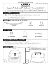 AVS Chrome Hood Shield Instrucciones De Instalación