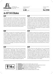 Italeri Ju 87 D-5 Stuka Manual Del Usuario