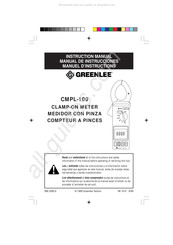 Greenlee CMPL-100 Manual De Instrucciones