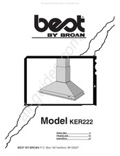 Broan Best KER222 Manual Del Usuario