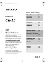 Onkyo CR-L5 Manual De Usuario