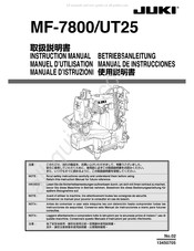 JUKI MF-7800 Manual De Instrucciones