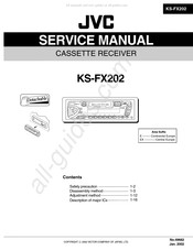 JVC KS-F162 Manual De Servicio