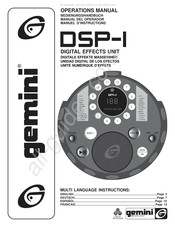 Gemini DSP-1 Manual Del Operador