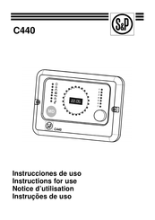 S&P C440 Instrucciones De Uso