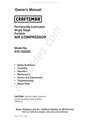 Craftsman 919.165520 Manual Del Usuario