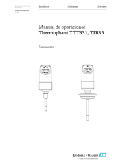 Endress+Hauser T TTR31 Manual De Operaciones