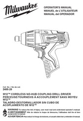 Milwaukee M12 2455-20 Manual Del Operador