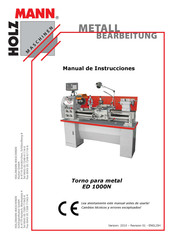 HOLZMANN MASCHINEN ED 1000N Manual De Instrucciones