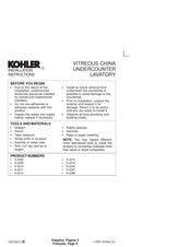 Kohler K-2298 Instrucciones De Instalación