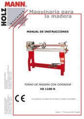 HOLZMANN MASCHINEN VD 1100 N Manual De Instrucciones