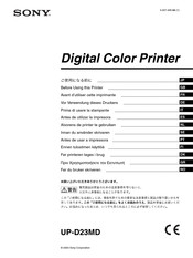 Sony UP-D23MD Manual Del Usuario