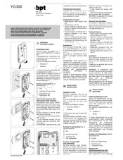 Bpt YC/300 Guia De Inicio Rapido