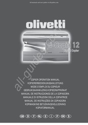 Olivetti d-Copia 12 Manual De Instrucciones