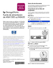 HP MSA1500 cs Instrucciones Para La Sustitución