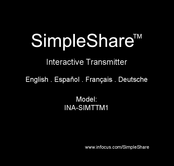 InFocus SimpleShare INA-SIMTTM1 Manual Del Usuario