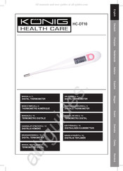 König Health Care HC-DT10 Manual De Uso