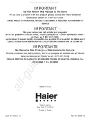 Haier HPM09XC5 Manual Del Usuario