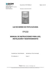 OCEM FP150 Manual De Instrucciones Para Uso, Instalación Y Mantenimiento