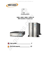 INFOSEC UPS SYSTEM E6 LCD RT Evolution TX 10 KVA Guia Del Usuario