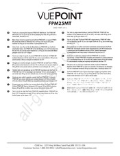 VUEPOINT FPM25MT Manual Del Usuario