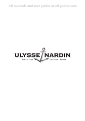 Ulysse Nardin Dual Time Manual Del Usuario