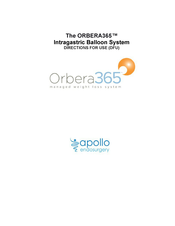 apollo endosurgery ORBERA365 Manual Del Usuario