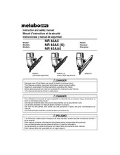 Metabo HPT NR 83AA5 Instrucciones Y Manual De Seguridad