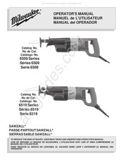 Milwaukee SAWZALL 6519 Serie Manual Del Operador