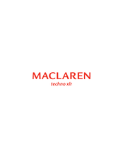 Maclaren Techno XLR Guia Del Usuario
