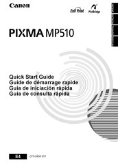 Canon PIXMA MP510 Guía De Consulta Rápida