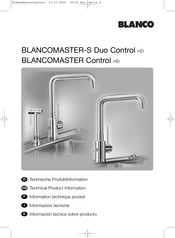 Blanco BLANCOMASTER Control HD Información Tecnica Sobre Producto