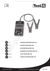 Tool it NBT 100 Manual Del Usuario