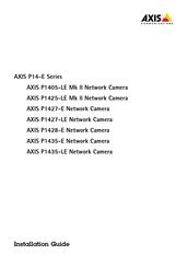 Axis P1428-E Manual Del Usuario