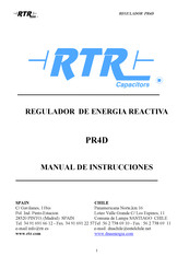 RTR PR4D Manual De Instrucciones