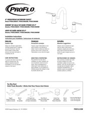 Proflo PFWSC3960CP Instrucciones De Instalación