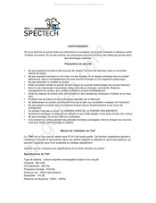 Spectech T341 Guia De Inicio Rapido