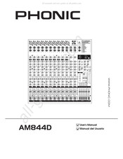 Phonic AM844D Manual Del Usuario