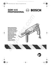 Bosch Professional GGW 10 E Instrucciones De Servicio