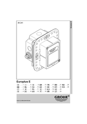 Grohe Europlus E 36 241 Manual Del Usuario