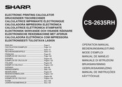 Sharp CS-2635RH Manual De Manejo